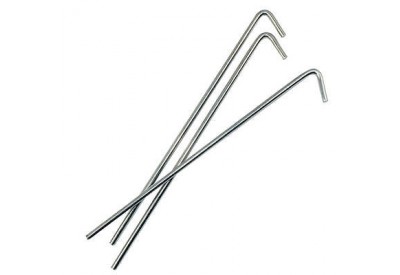 Yellowstone Roundwire Steel Tent Pegs x 10 (9 inch / 23cm)